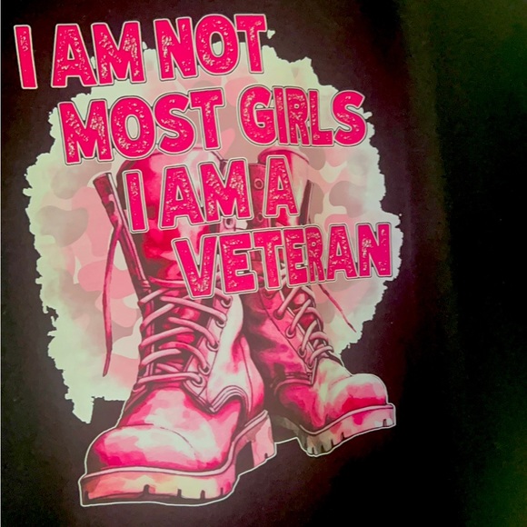 Custom Tee shirt I AM A VETERAN - Picture 2 of 3